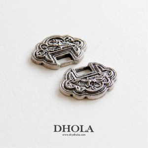 【2色】上耳縷空點點心心相印鑰匙