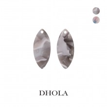 【2色】單孔橢圓葉狀