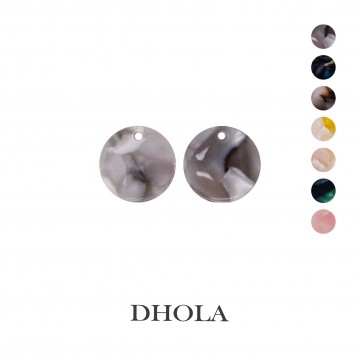 【7色】單孔圓形片