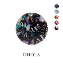 【4色】二孔半圓片