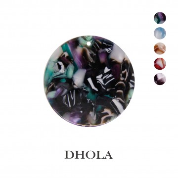 【5色】單孔色染圓片