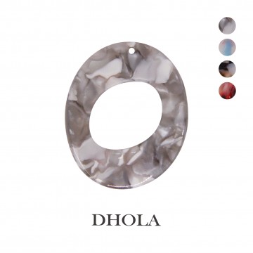 【4色】單孔波浪橢圓環狀