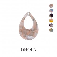 【2色】單孔橢圓葉狀