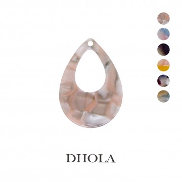 【6色】單孔圓水滴環狀