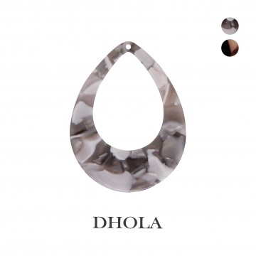 【2色】單孔圓水滴環狀