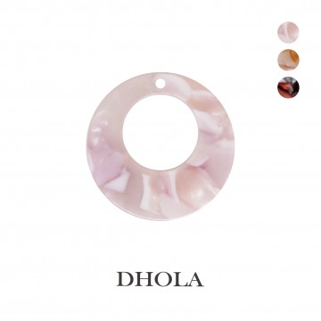 【3色】單孔圓月牙環狀