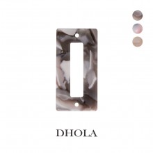 【3色】二孔等倍長方環狀