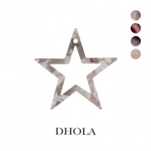 【4色】單孔五角星環狀