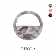 【3色】單孔圓月牙環狀