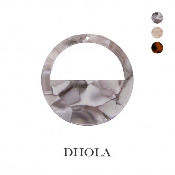 【3色】單孔中空半圓環狀