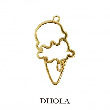 單耳雙球冰淇淋邊框