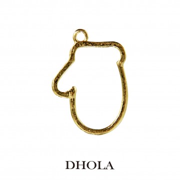 側單耳聖誕手套邊框