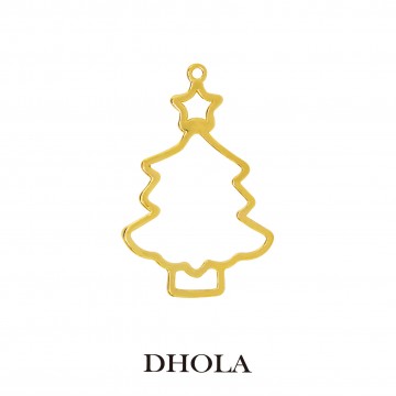 單耳聖誕樹邊框