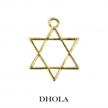 單耳六芒星邊框