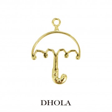 單耳彎鉤圓點雨傘邊框