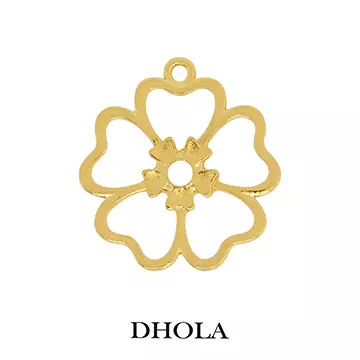 單耳愛心五瓣山茶花邊框