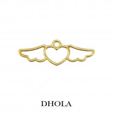 單耳愛心翅膀邊框