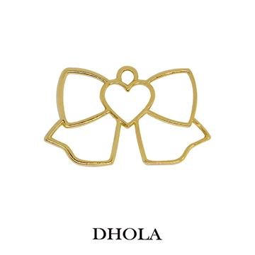 單耳中愛心蝴蝶結邊框