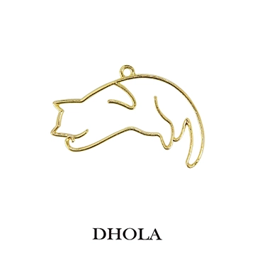 單耳長尾趴睡貓邊框