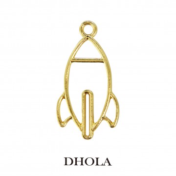 單耳太空火箭邊框