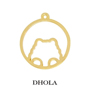 單耳趴式熊圓邊框