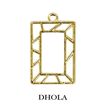 單耳幾何長方形邊框