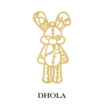 單耳邪惡兔玩偶邊框