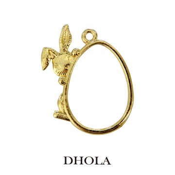 單耳兔子蛋形邊框