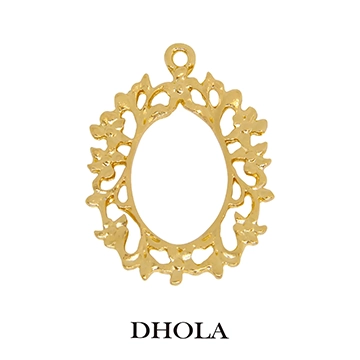 單耳花環橢圓邊框