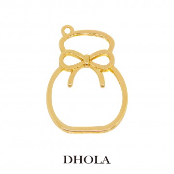 單耳綁帶圓形福袋邊框