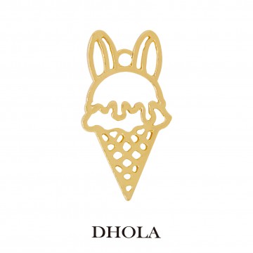 單耳兔耳朵甜筒邊框