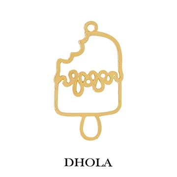 單耳咬一口雪糕邊框