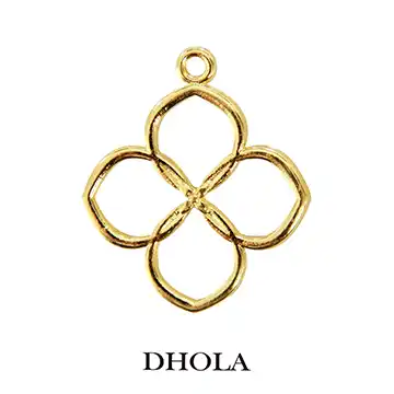 單耳四瓣花邊框