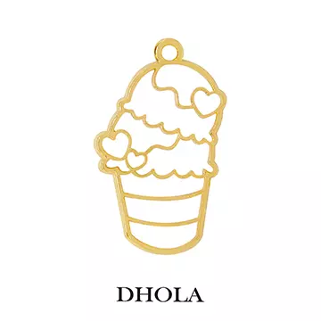 單耳愛心桶裝冰淇淋邊框