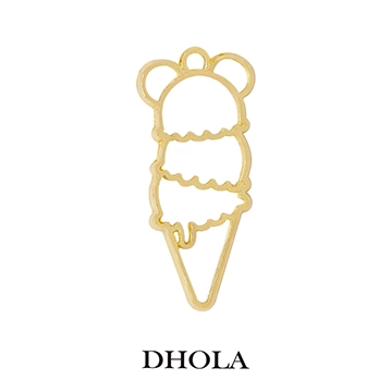 單耳多層圓球甜筒邊框