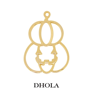 單耳三層帽微笑南瓜邊框