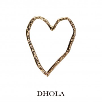 單耳不規則愛心邊框