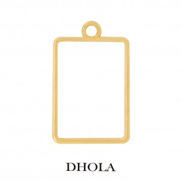 單耳長方形邊框