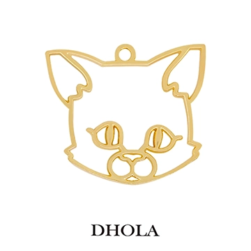 單耳聰慧貓臉邊框