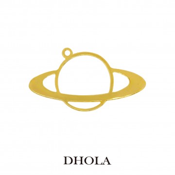 單側耳環繞星球邊框