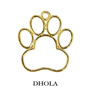 單耳橢圓指頭狗腳印邊框