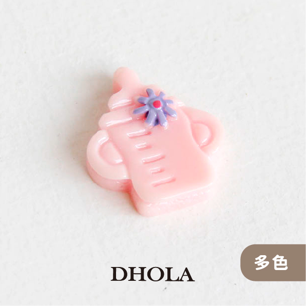 【2色 - 握式奶瓶】樹脂平面貼飾