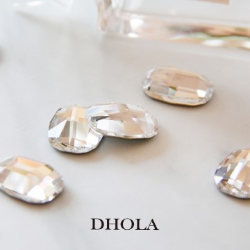 2585龜切橢圓-14MM-透明白