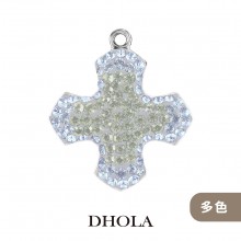 67442雪絨花金屬墜-14MM