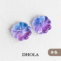 【多色】中洞漸變色雕刻梅花琉璃