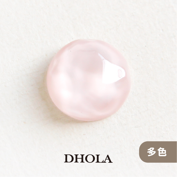 【多色】透明水波紋平底凹凸圓樹脂