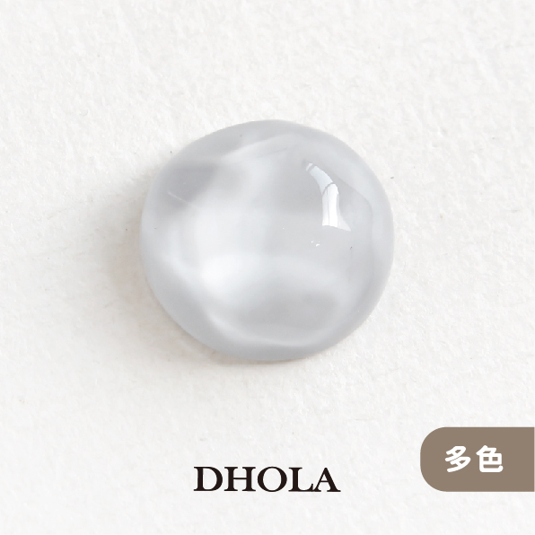 【多色】透明水波紋平底凹凸圓樹脂