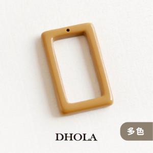 【多色】單洞縷空長方樹脂片