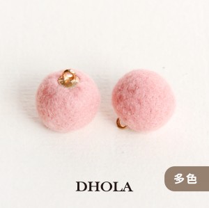 【多色】上耳圓絨球