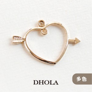 【多色】雙耳縷空穿箭愛心框